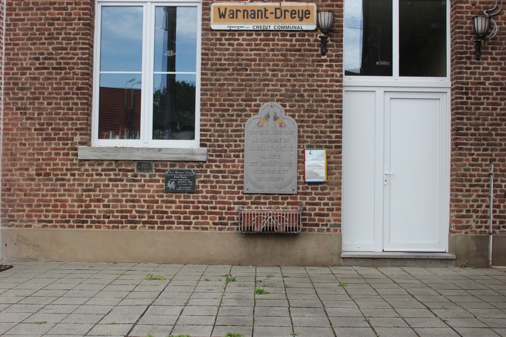 Commemorative Plate War Victims Warnant-Dreye