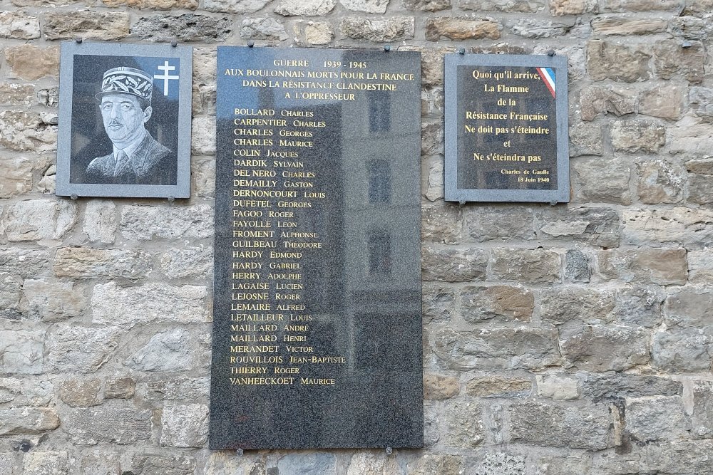 Memorial Killed Resistance Fighters Boulogne-sur-Mer #1