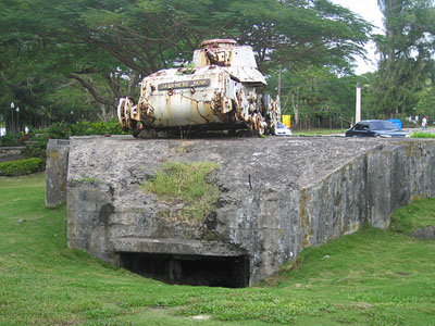 Japanese Pillbox & Tank Garapan