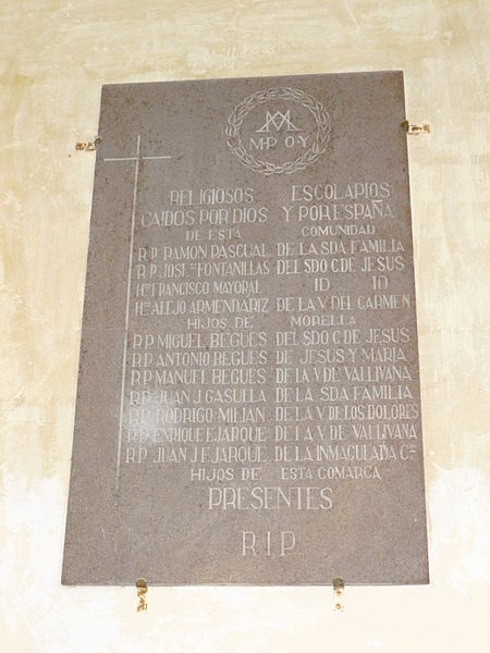Monument Vermoorde Geestelijken Vallivana #2
