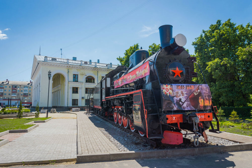 Militaire Tentoonstelling Treinstation Oryol