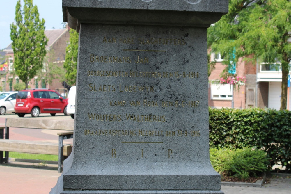 Monument Eerste Wereldoorlog Sint-Huibrechts-Lille	 #4