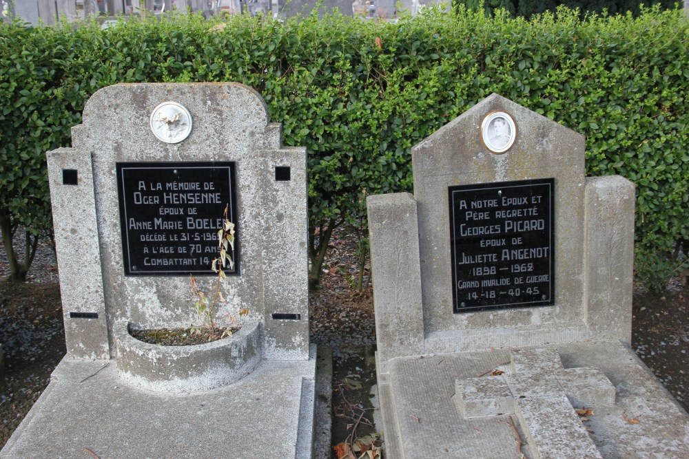 Belgische Graven Oudstrijders Herstal Begraafplaats Rhees #2
