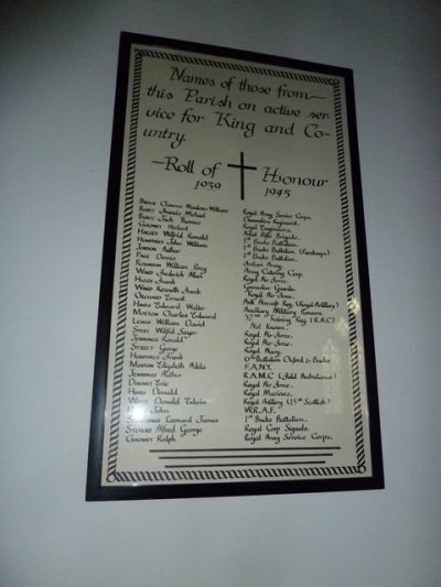 Rolls of Honour St. James the Great Church