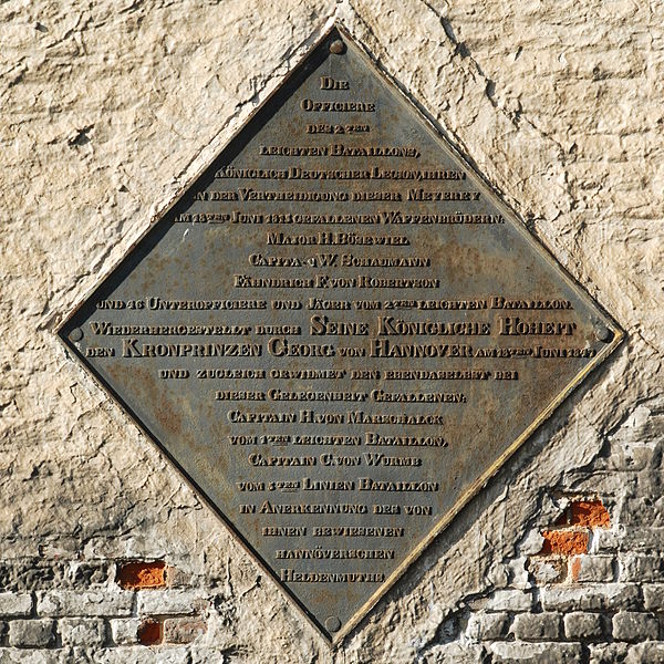 Memorials Ferme de la Haie Sainte