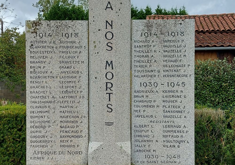 Oorlogsmonument Saint-Victurnien #2