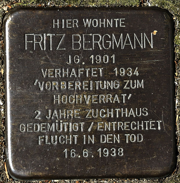 Stolperstein Eichenstraße 22