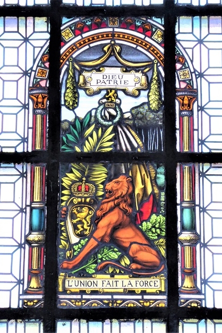 Stained glass window St. Agatha Church Laforêt #4