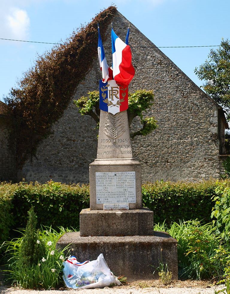 Oorlogsmonument Maisons