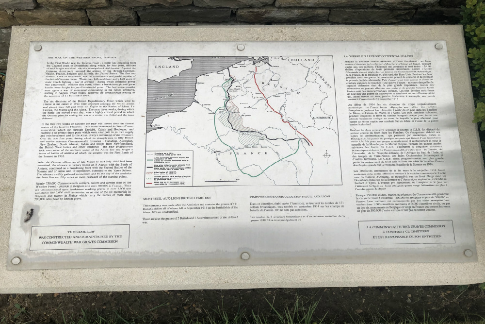Oorlogsbegraafplaats van het Gemenebest Montreuil-aux-Lions #3