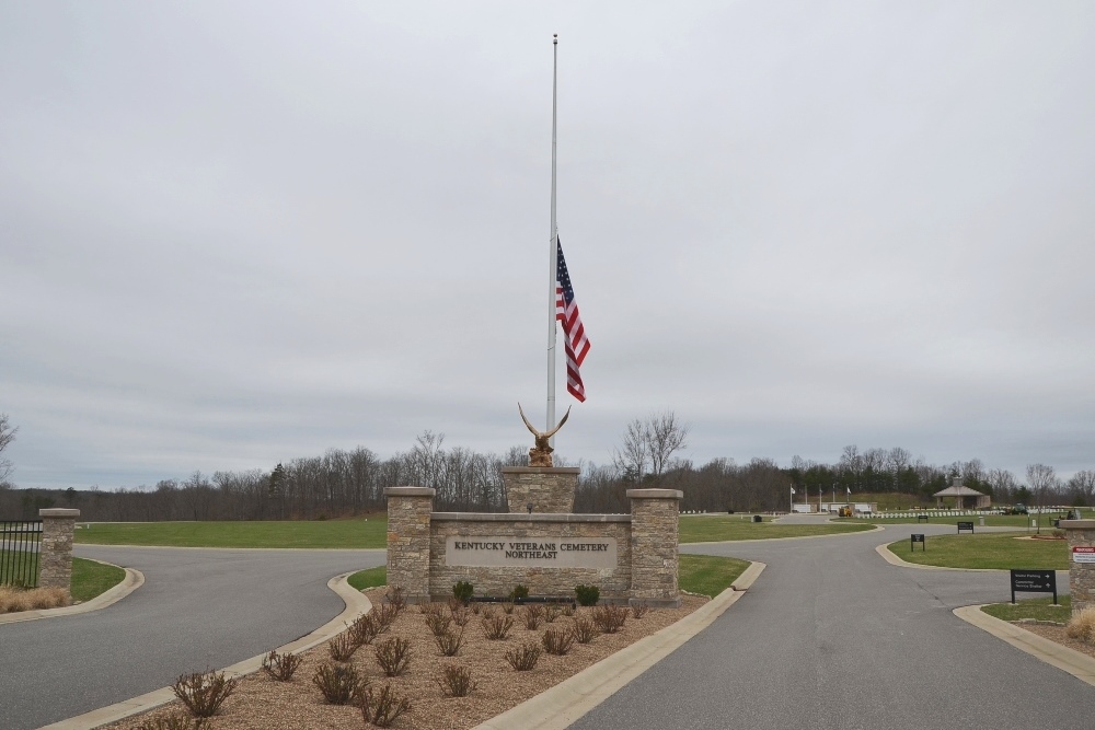 Amerikaanse Oorlogsgraven Kentucky Veterans Cemetery Northeast