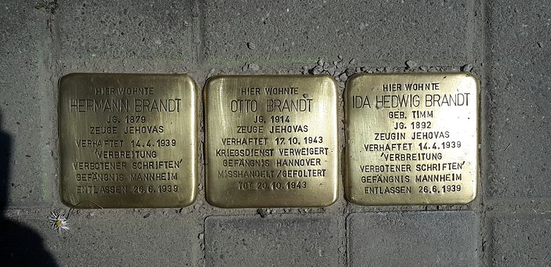 Stumbling Stones Rohrhofer Straße 32