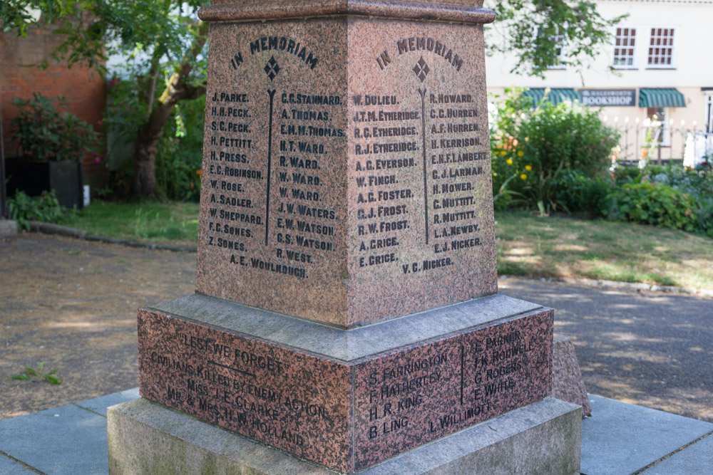 Oorlogsmonument Halesworth #3