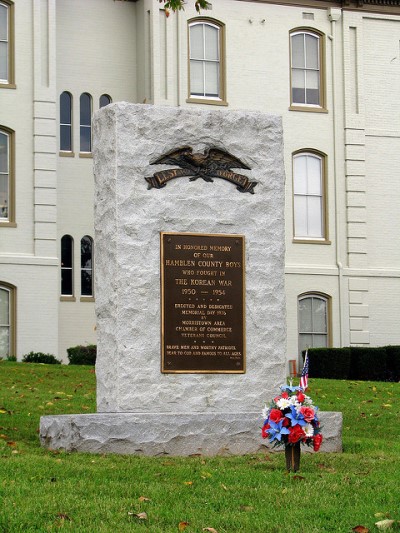 Monument Veteranen Korea & Vietnam Oorlog Hamblen County #2