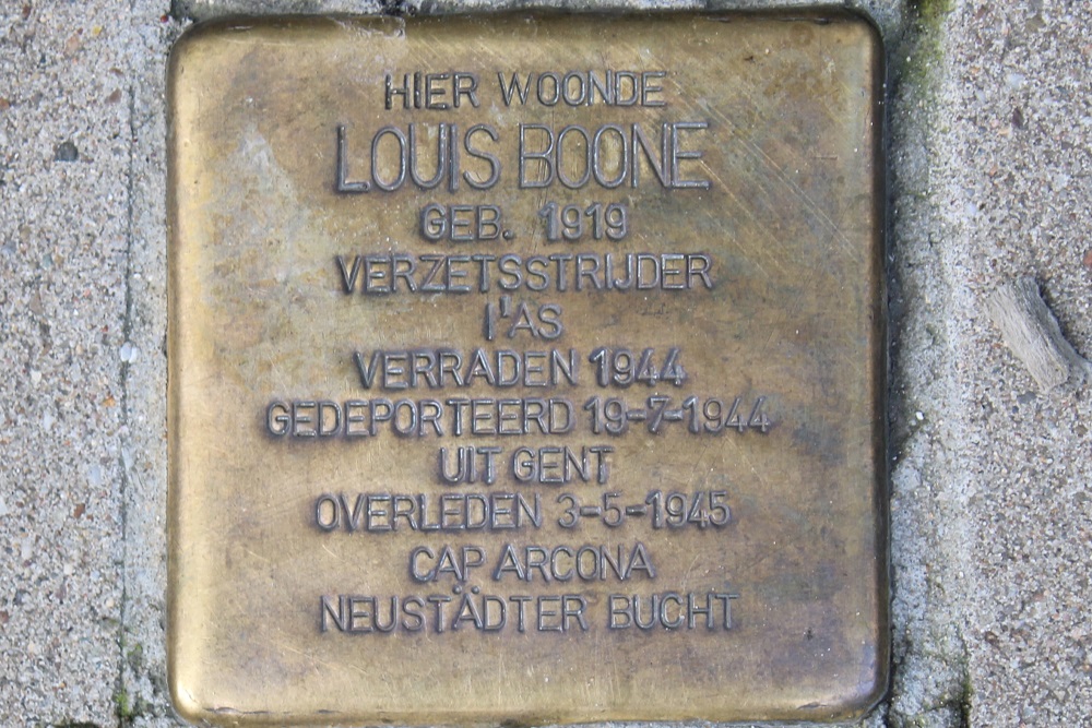 Stolperstein Willem van Nassaustraat 20