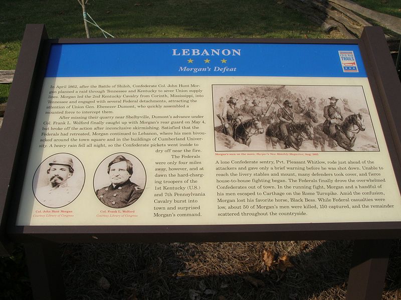 Historic Marker Battle of Lebanon #2