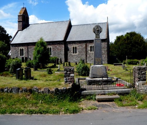 Oorlogsmonument Llangynidr #1