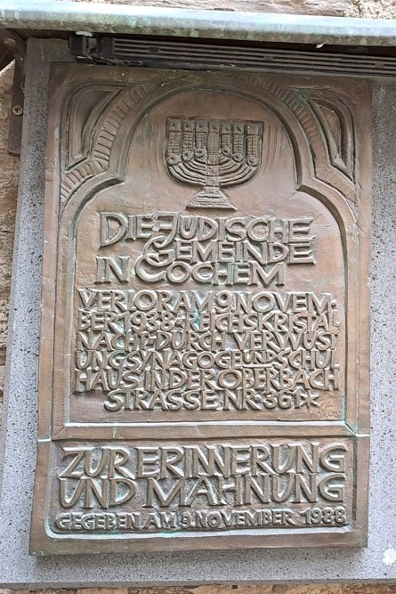 Memorials Synagogue and Jewish Residents Cochem #4