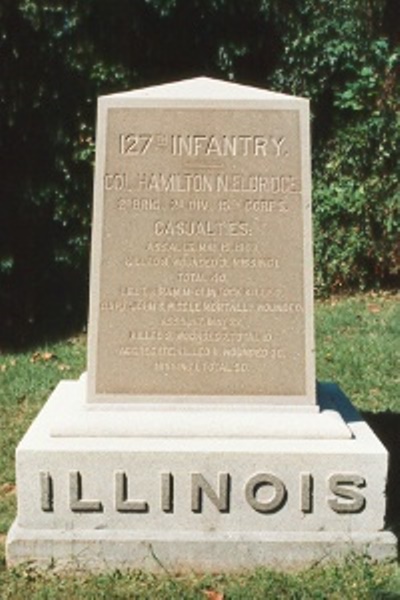 Monument 127th Illinois Infantry (Union) #1