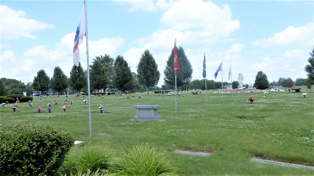 American War Grave Sunset Memory Garden