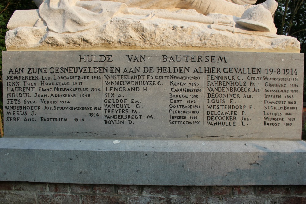 War Memorial Churchyard Boutersem #3