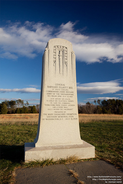 Monument CSA General Barnard E. Bee