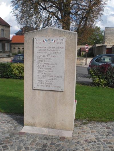 Verzetsmonument Vic-sur-Aisne #1