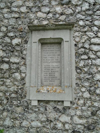 War Memorial Calthorpe Church #1