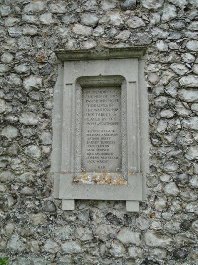 Oorlogsmonument Calthorpe Church #1