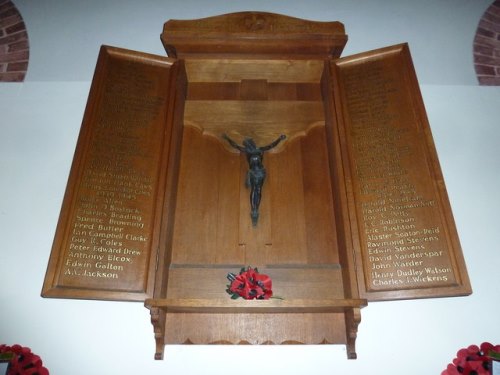 War Memorial inside St. Peter Church