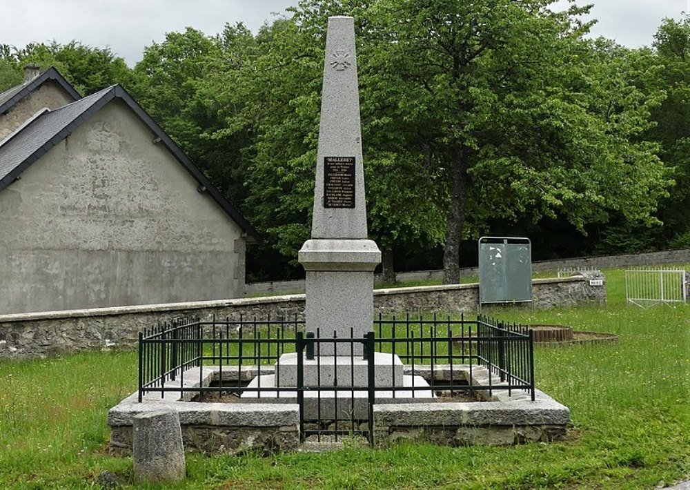 Monument Eerste Wereldoorlog Malleret