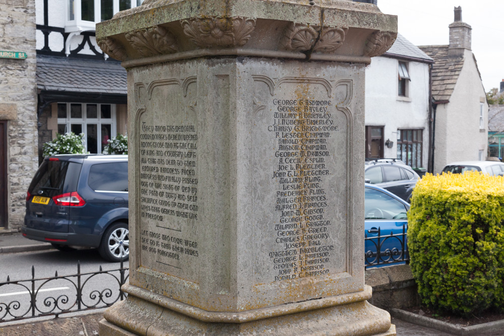 Oorlogsmonument Tideswell #3