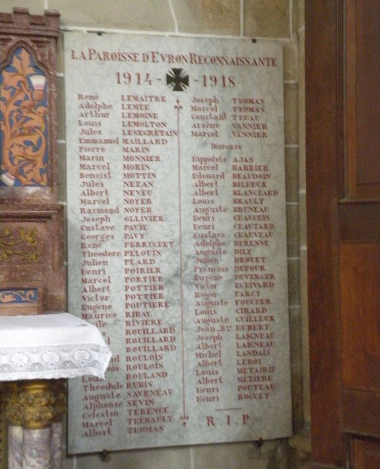 War Memorial Parish of Évron #1