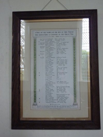 Roll of Honour St. Thomas Church #1