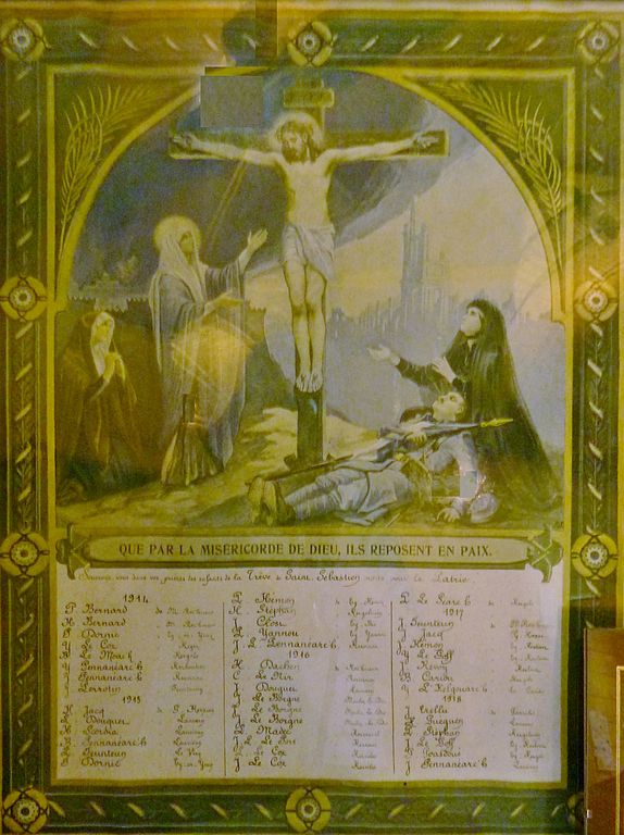 Monument Eerste Wereldoorlog Chapelle Saint-Sébastien de Garnilis #1