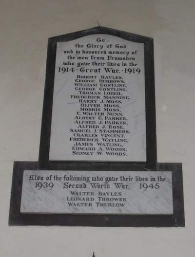 War Memorial St Mary Church #2