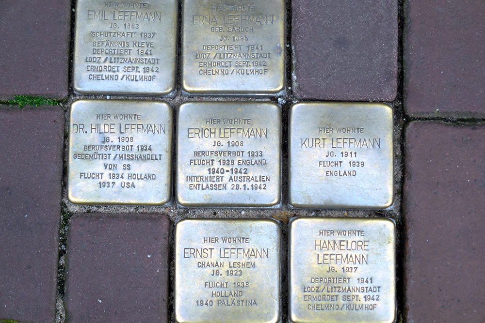 Stolpersteine Hagsche Straße 9-11 #1