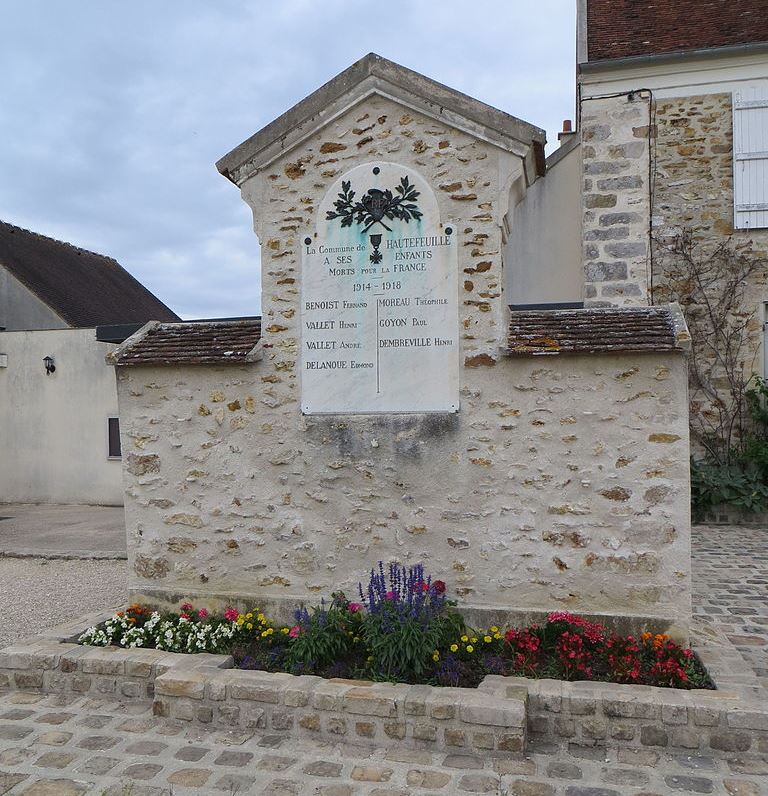 Monument Eerste Wereldoorlog Hautefeuille #1