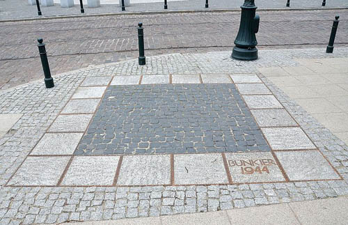 Straatmarkering Voormalige Duitse Bunker