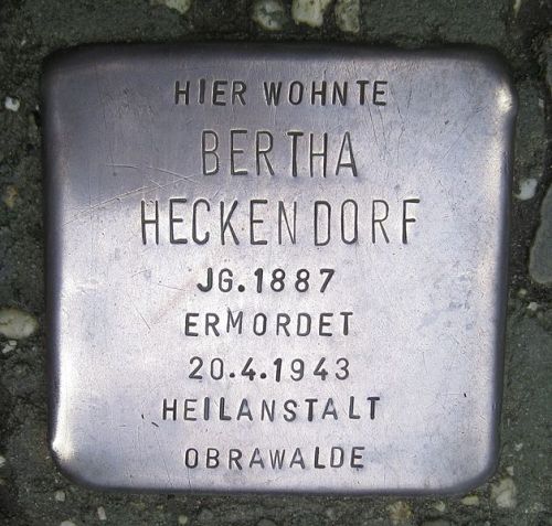 Stumbling Stone Zermatter Straße 16