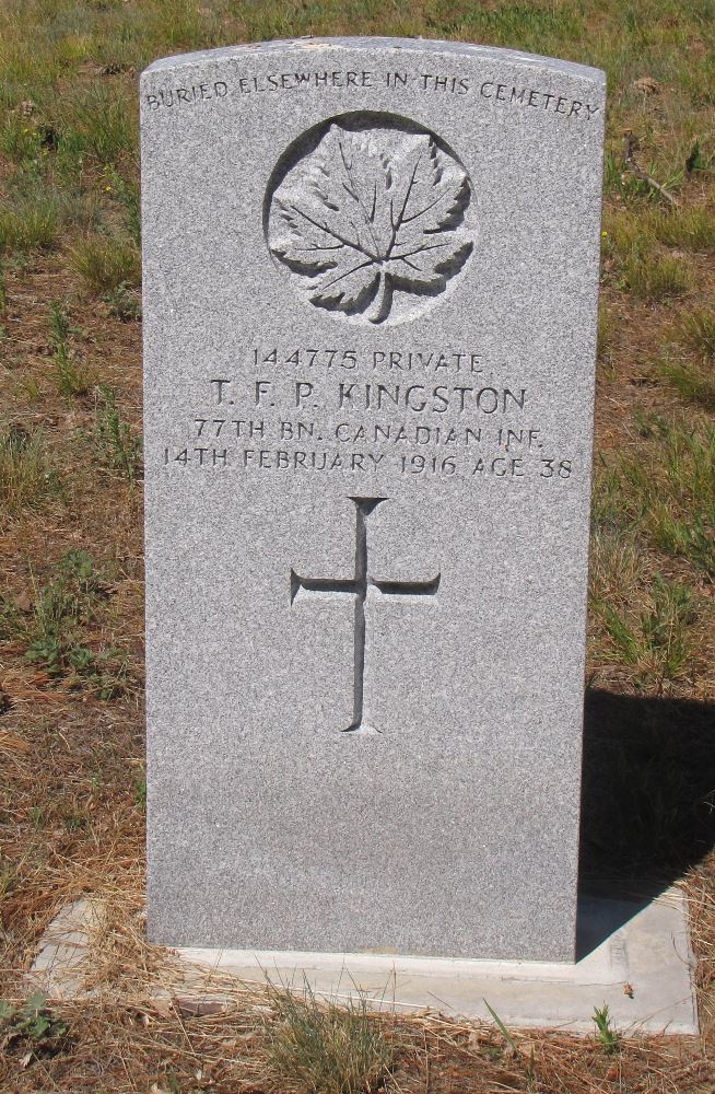 Commonwealth War Grave Old Pontiac Roman Catholic Cemetery