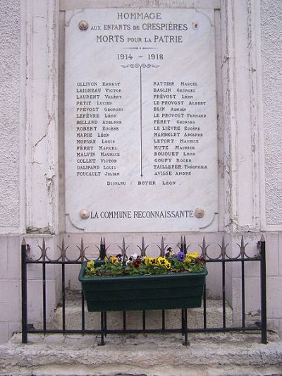 Oorlogsmonument Crespières #1