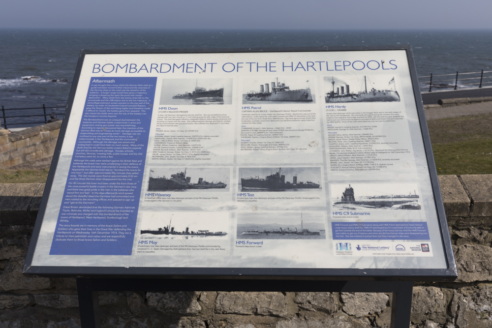 Plaque Bombardment Hartlepool #3