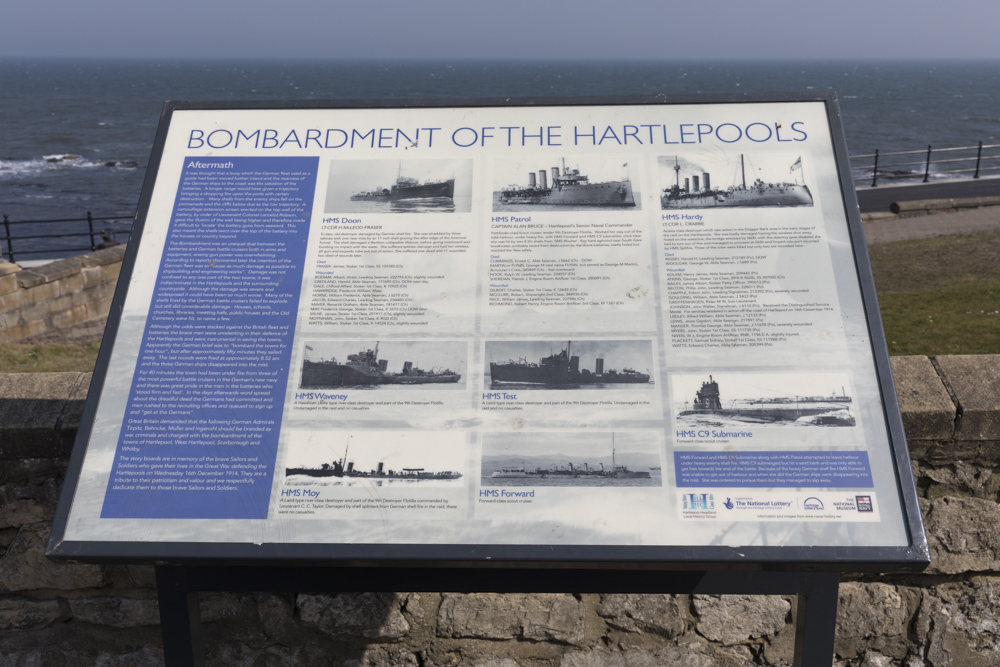 Plaquette Bombardement Hartlepool #3