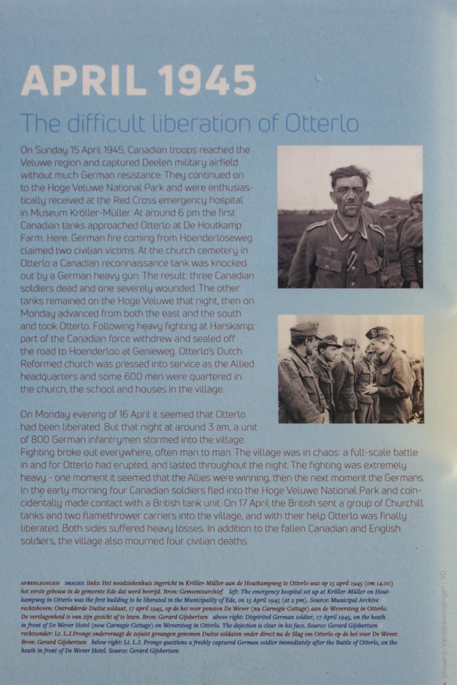 Information Sign The difficult liberation of Otterlo #4