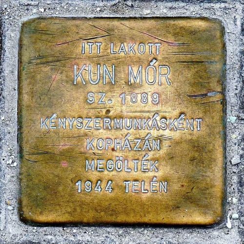 Stolperstein Rózsa utca 20 #2