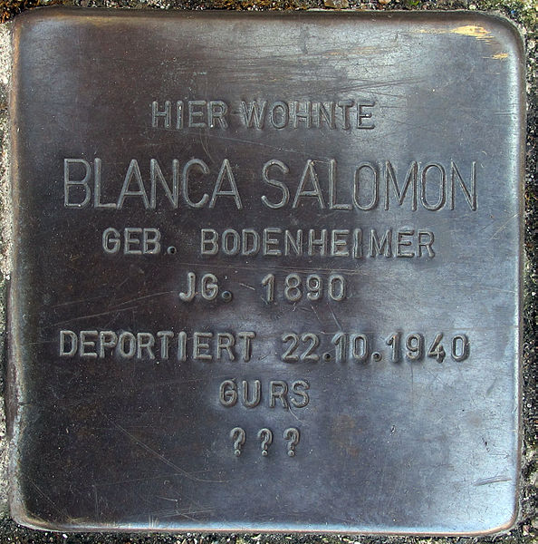 Stolpersteine Hauptstraße 15 #3