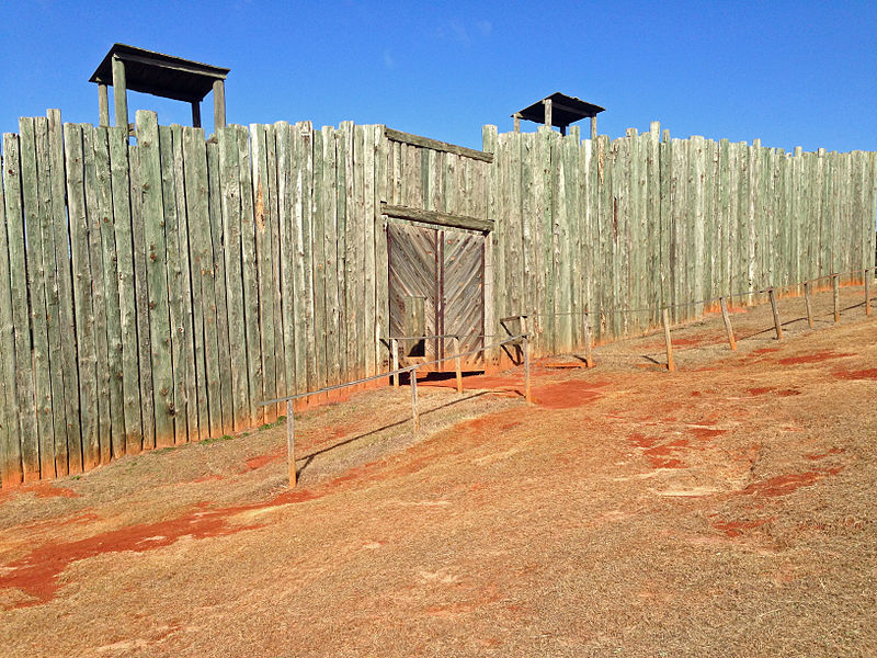 Gereconstrueerde Noordelijke Poort Camp Sumter #1