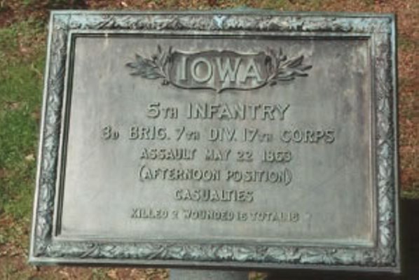 Position Marker Attack of 5th Iowa Infantry & 26th Missouri Infantry (Union) #1