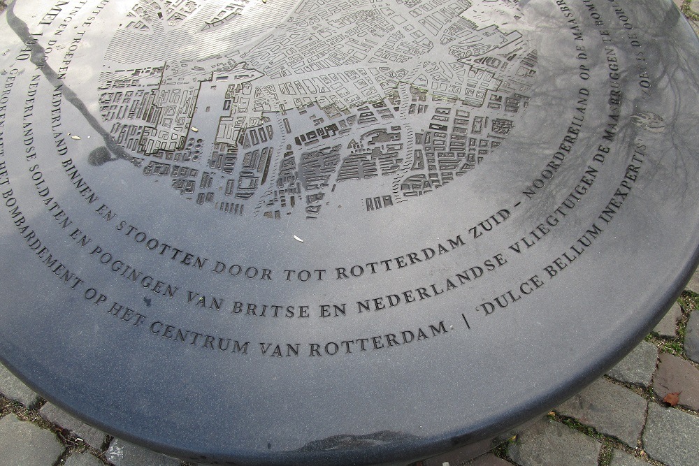 Brandgrens Bombardement Prins Hendrikkade Rotterdam #3